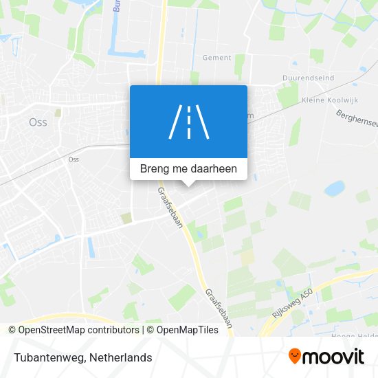 Tubantenweg kaart