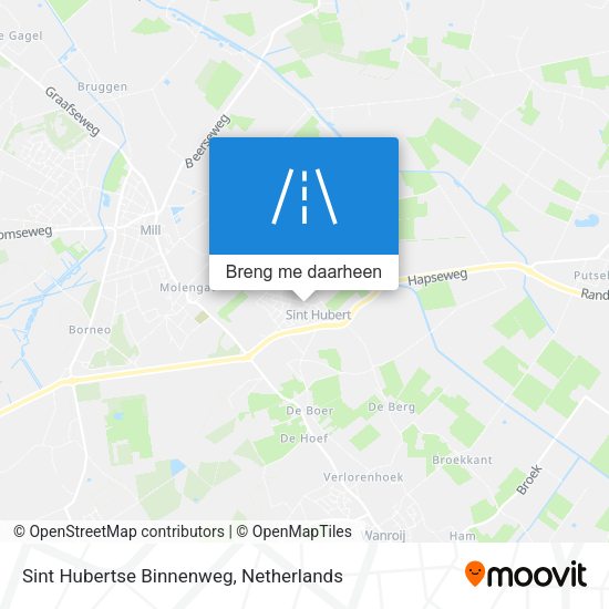 Sint Hubertse Binnenweg kaart