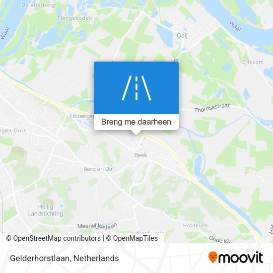 Gelderhorstlaan kaart