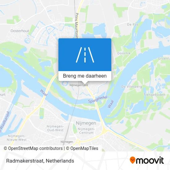 Radmakerstraat kaart