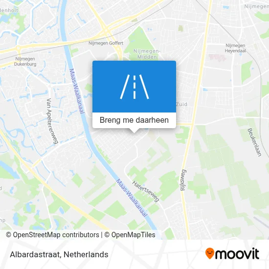 Albardastraat kaart