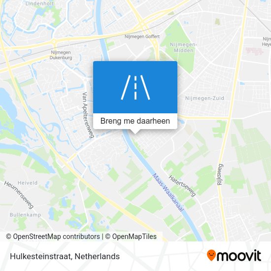 Hulkesteinstraat kaart