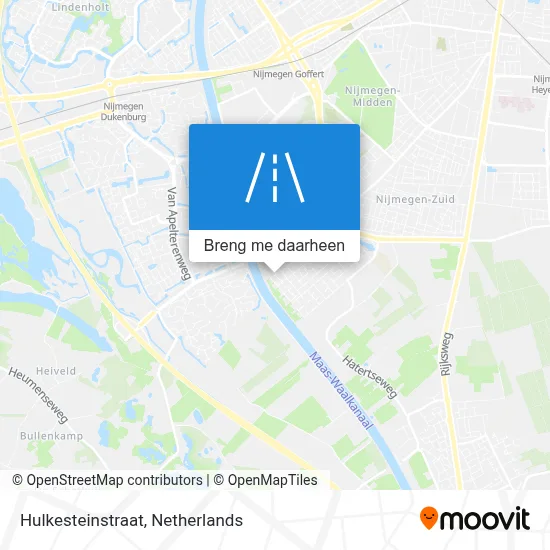 Hulkesteinstraat kaart