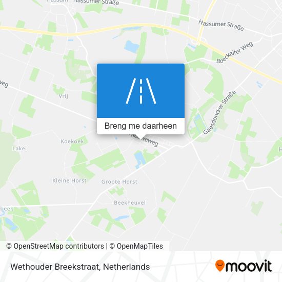 Wethouder Breekstraat kaart