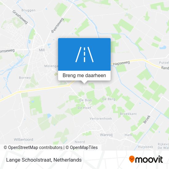 Lange Schoolstraat kaart