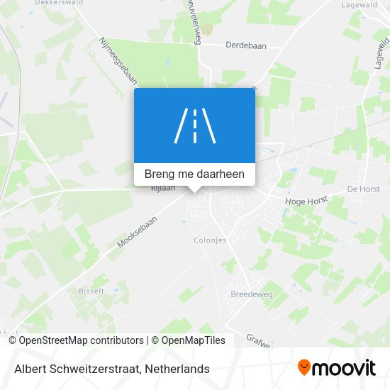Albert Schweitzerstraat kaart
