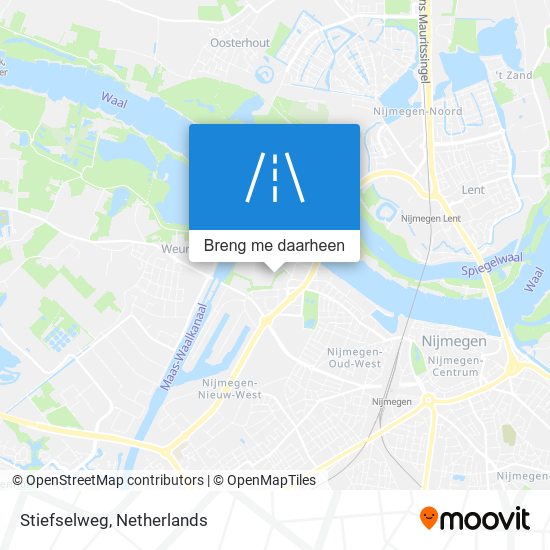 Stiefselweg kaart