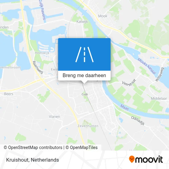 Kruishout kaart