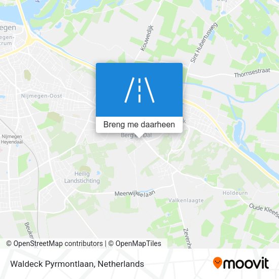 Waldeck Pyrmontlaan kaart