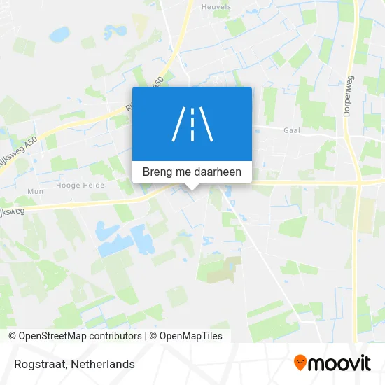 Rogstraat kaart
