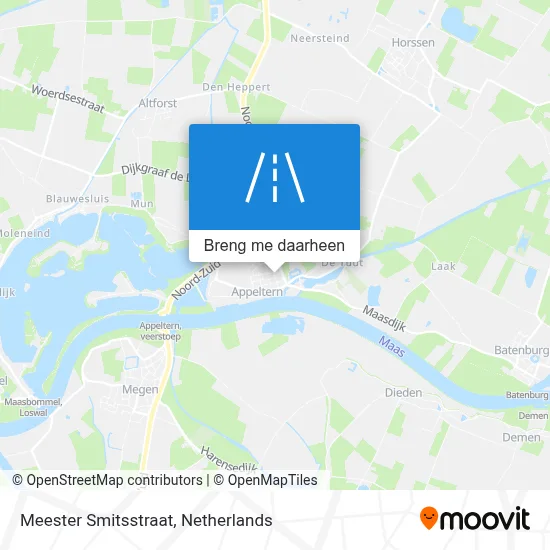 Meester Smitsstraat kaart