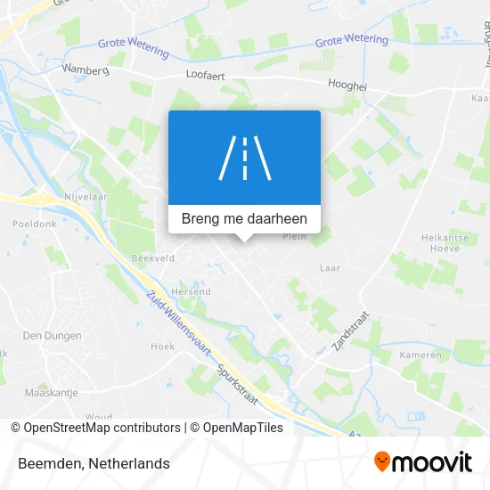 Beemden kaart