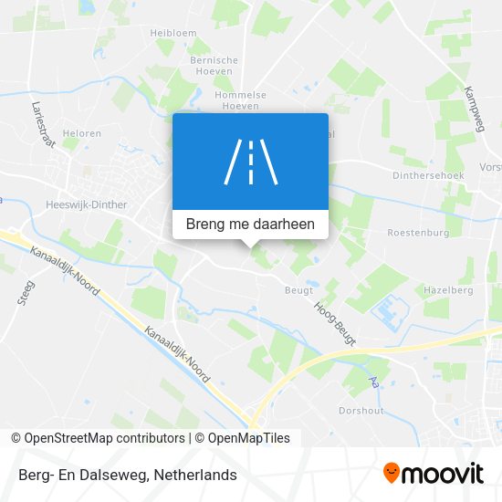 Berg- En Dalseweg kaart