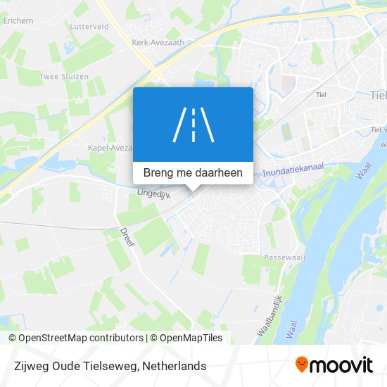 Zijweg Oude Tielseweg kaart