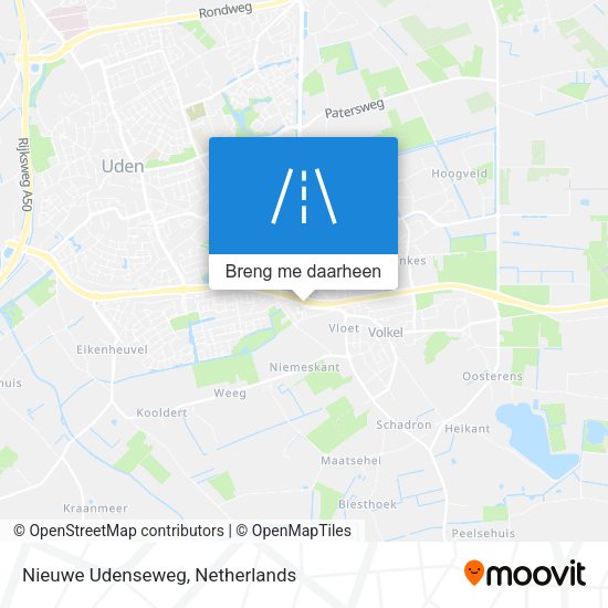 Nieuwe Udenseweg kaart