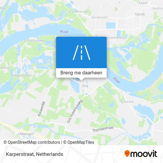 Karperstraat kaart