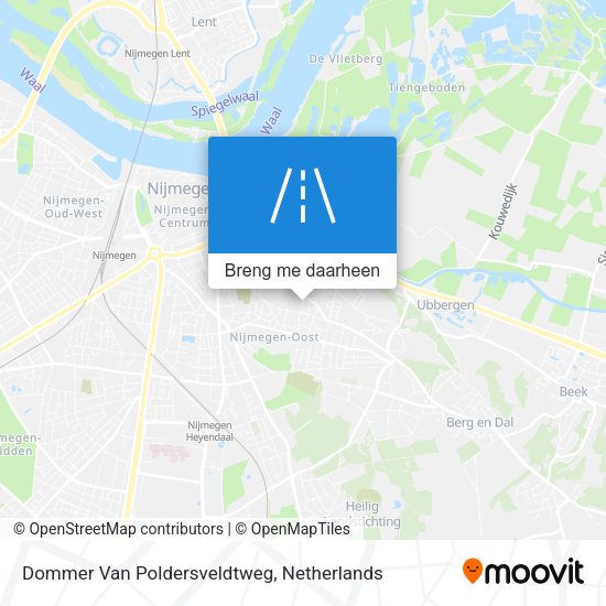 Dommer Van Poldersveldtweg kaart