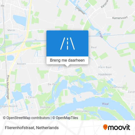 Flierenhofstraat kaart