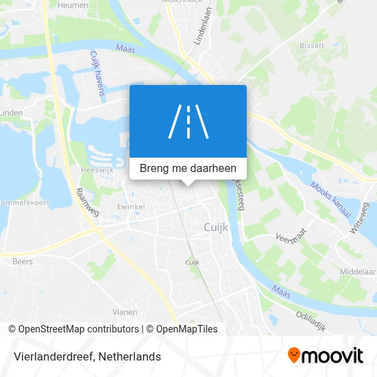 Vierlanderdreef kaart