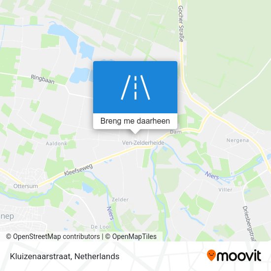 Kluizenaarstraat kaart