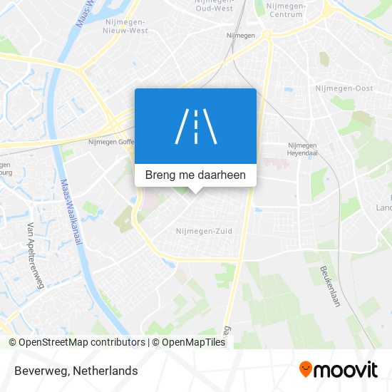 Beverweg kaart