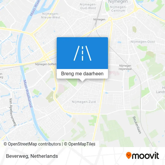 Beverweg kaart