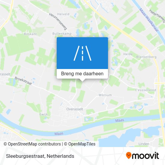 Sleeburgsestraat kaart