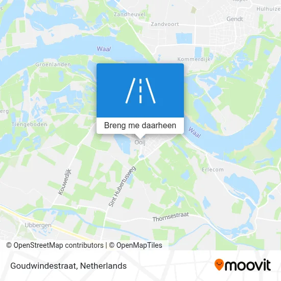 Goudwindestraat kaart