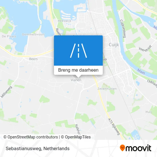 Sebastianusweg kaart