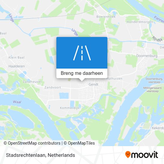 Stadsrechtenlaan kaart