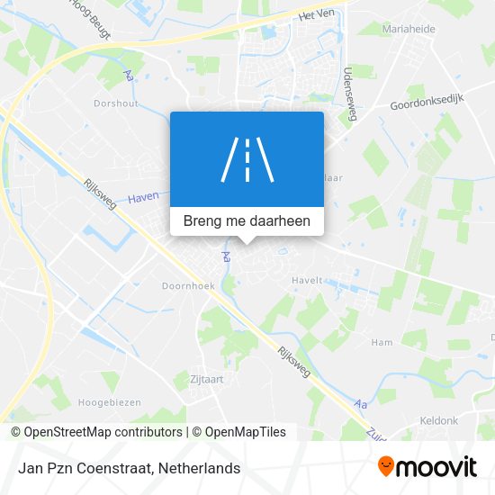 Jan Pzn Coenstraat kaart