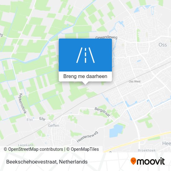 Beekschehoevestraat kaart