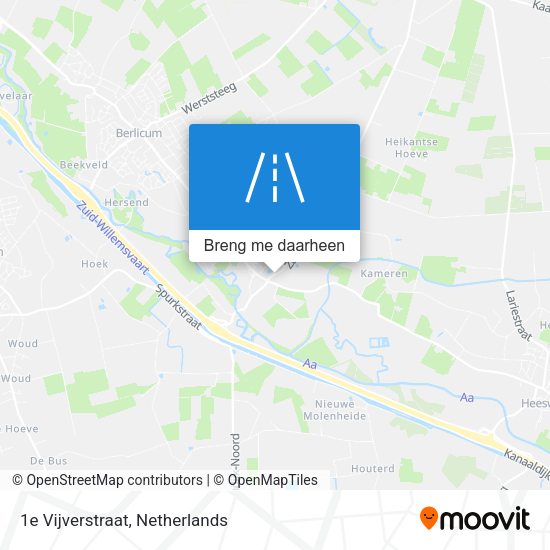1e Vijverstraat kaart