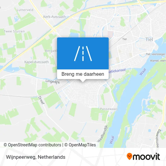 Wijnpeerweg kaart
