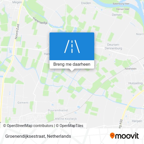 Groenendijksestraat kaart