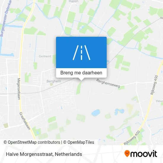 Halve Morgensstraat kaart