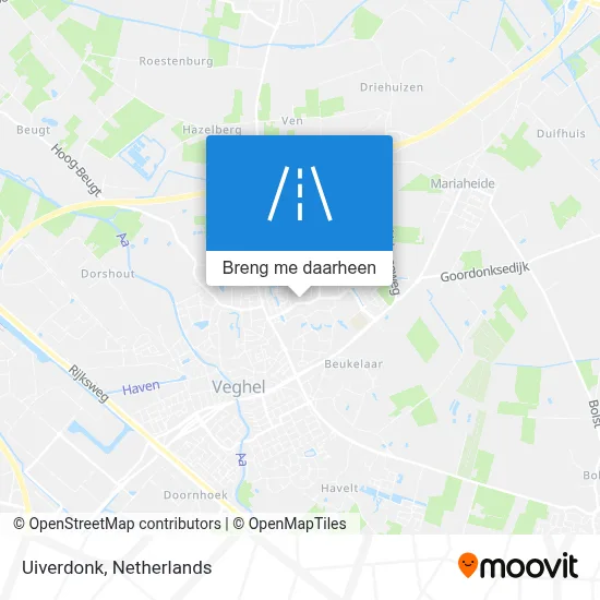 Uiverdonk kaart