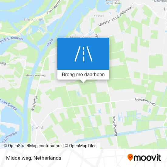 Middelweg kaart