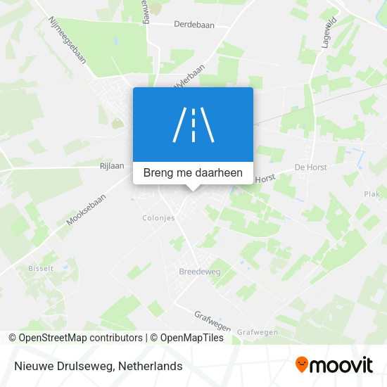 Nieuwe Drulseweg kaart