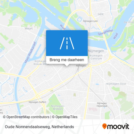 Oude Nonnendaalseweg kaart