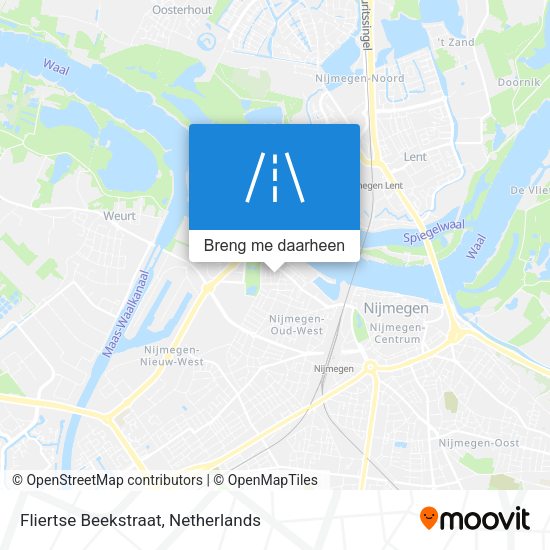 Fliertse Beekstraat kaart