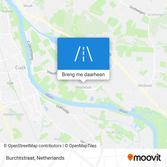 Burchtstraat kaart
