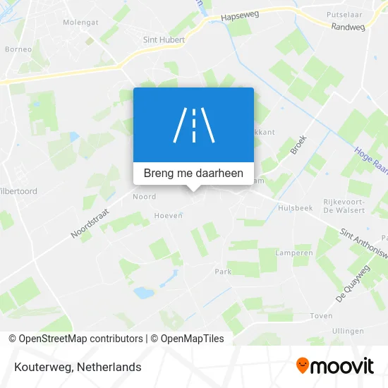 Kouterweg kaart
