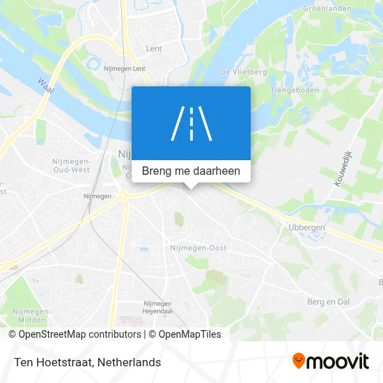 Ten Hoetstraat kaart