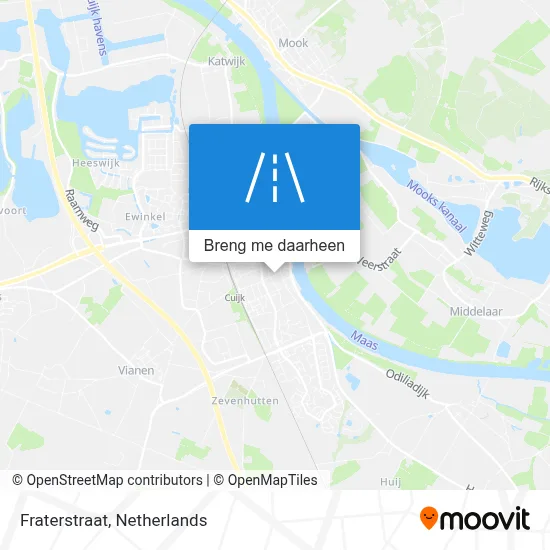 Fraterstraat kaart