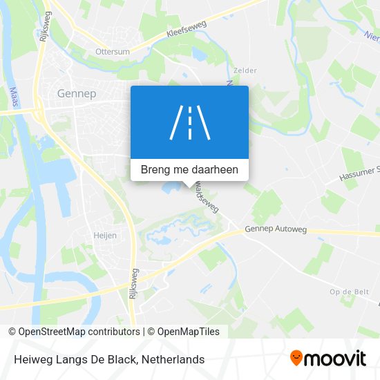 Heiweg Langs De Black kaart