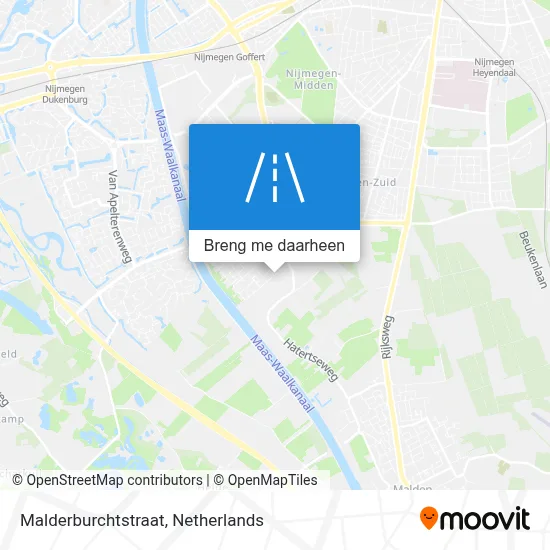 Malderburchtstraat kaart