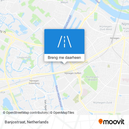 Banjostraat kaart