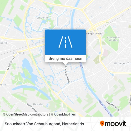 Snouckaert Van Schauburgpad kaart