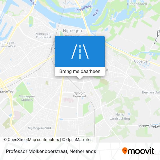 Professor Molkenboerstraat kaart